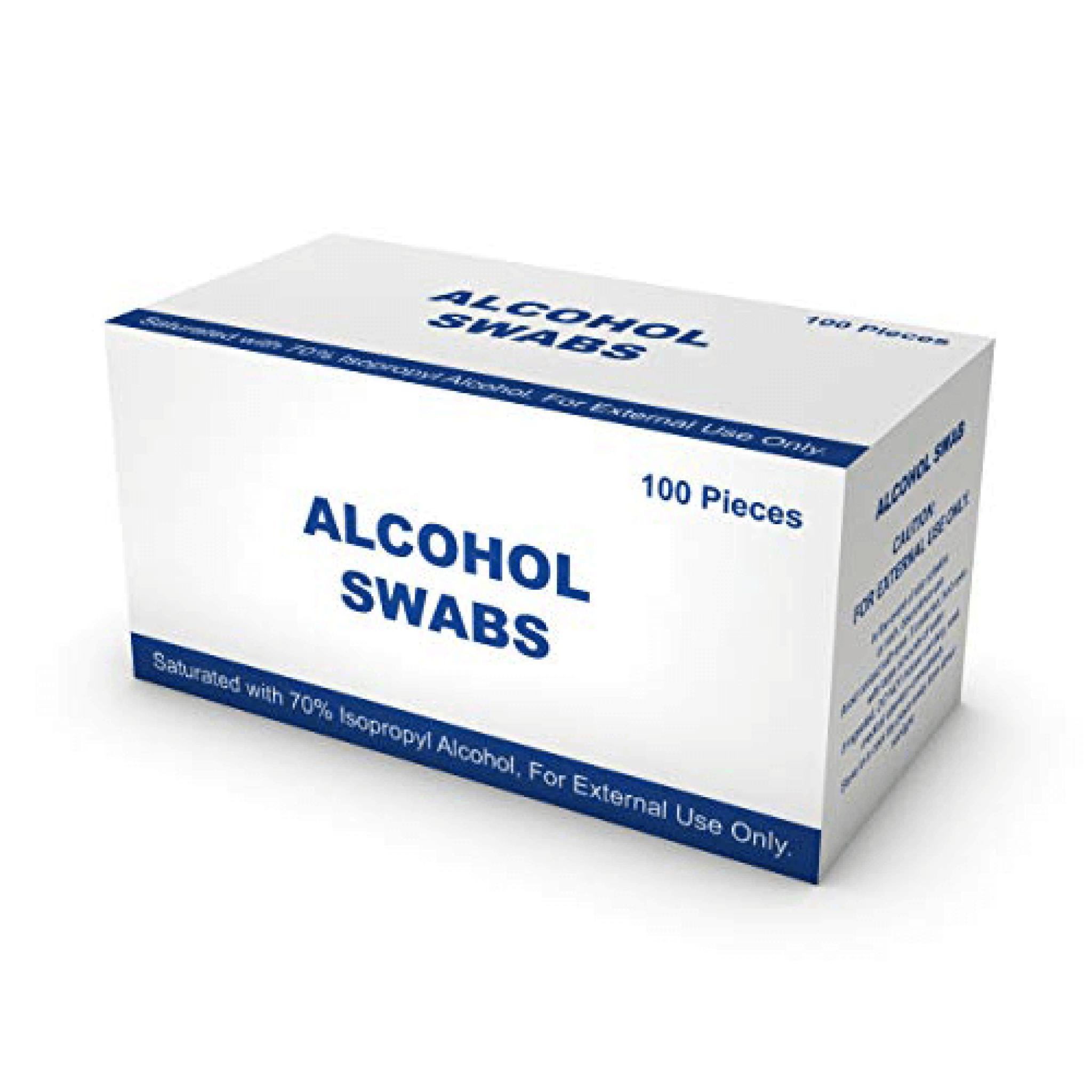 Alcohol swabs Box of 100