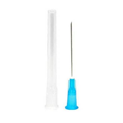 23G 1 1/4" (30mm) Needle (Long Blue) - X 100
