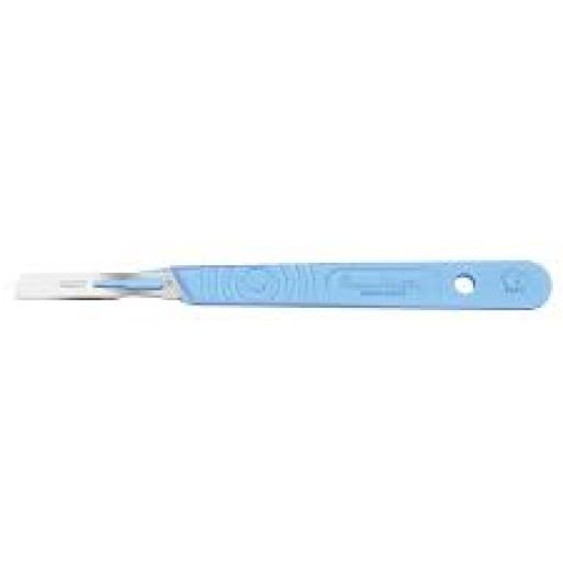 Sterile Disposable Scalpel No.14 Blade with Polystyrene Handle x 10