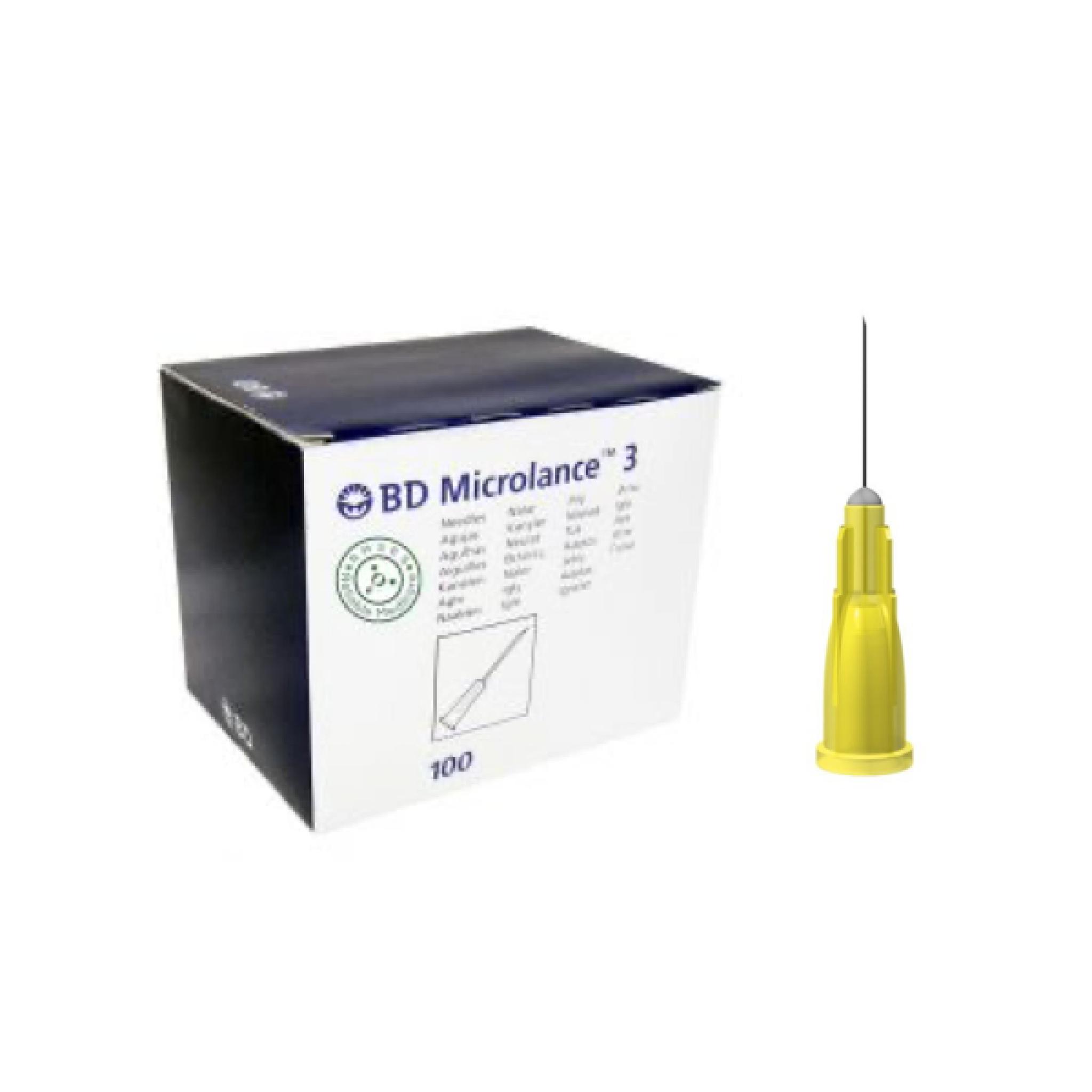 30G 1/2" (13mm) Needle (Yellow) X 100