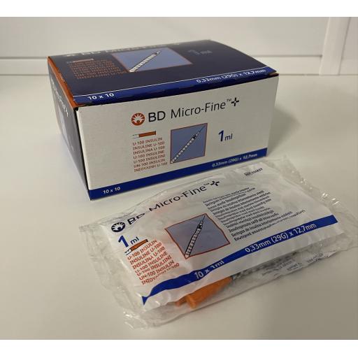 BD Microfine 1ml 29G x 12.7mm 0.33mm orange needles