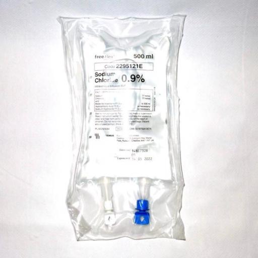 Saline pouches 500ml x 1